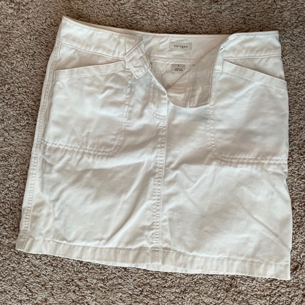 White Halogen skirt